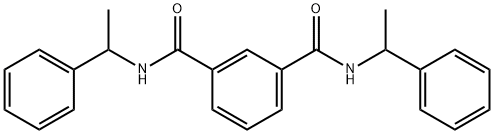 1-N,3-N-bis(1-phenylethyl)benzene-1,3-dicarboxamide Struktur