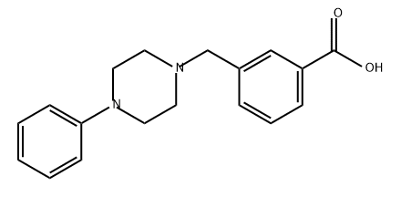 Benzoic acid, 3-[(4-phenyl-1-piperazinyl)methyl]- Struktur