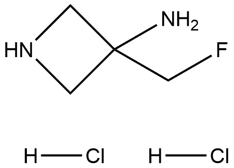 3-(fluoromethyl)azetidin-3-amine dihydrochloride Struktur