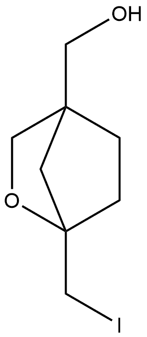 1-(iodomethyl)-2-oxabicyclo[2.2.1]heptan-4-yl]methanol Struktur