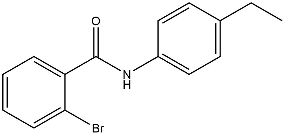 2-Bromo-N-(4-ethylphenyl)benzamide Struktur