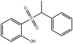 o-[(α-Methylbenzyl)sulfonyl]phenol Struktur