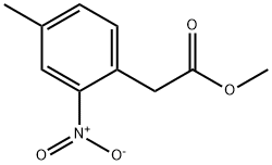 Benzeneacetic acid, 4-methyl-2-nitro-, methyl ester Struktur