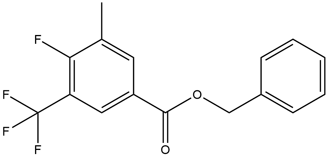 benzyl 4-fluoro-3-methyl-5-(trifluoromethyl)benzoate Struktur