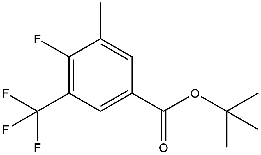 tert-butyl 4-fluoro-3-methyl-5-(trifluoromethyl)benzoate Struktur