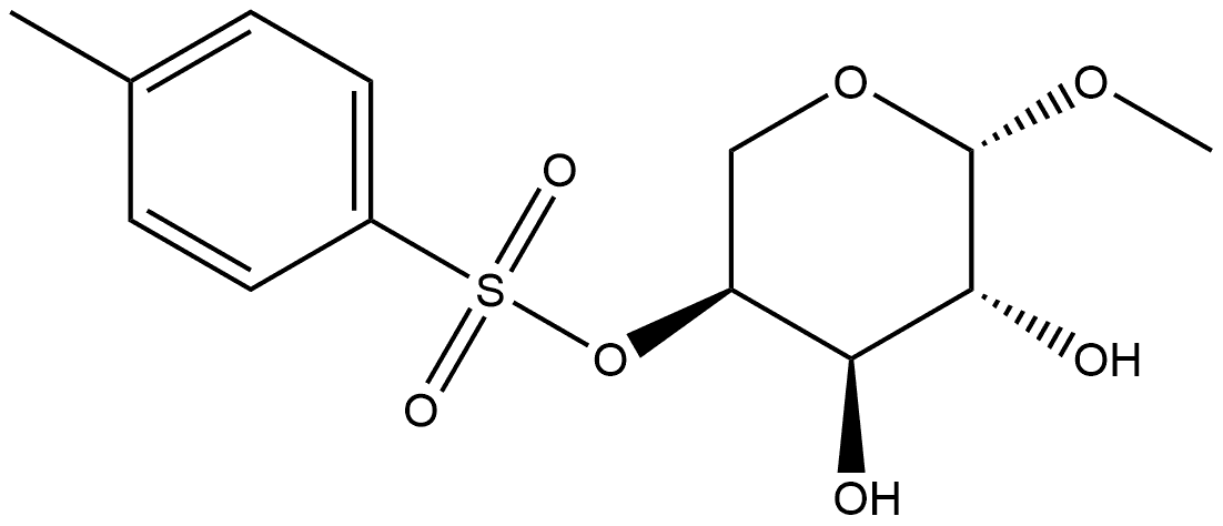 β-L-Arabinopyranoside, methyl-, 4-(4-methylbenzenesulfonate) (9CI) Struktur