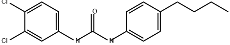 Urea, N-(4-butylphenyl)-N'-(3,4-dichlorophenyl)- Struktur