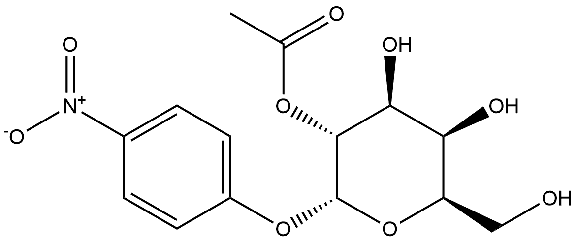 α-D-Galactopyranoside, 4-nitrophenyl, 2-acetate Struktur