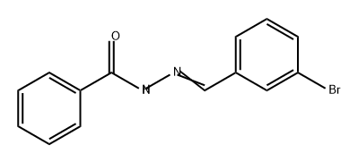 Benzoic acid, 2-[(3-bromophenyl)methylene]hydrazide Struktur