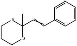 1,3-Dithiane, 2-methyl-2-(2-phenylethenyl)- Structure