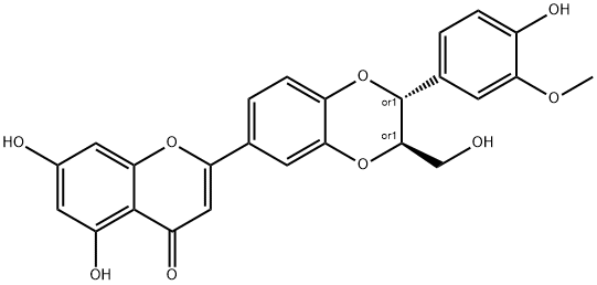 (±)-Hydnocarpin Struktur