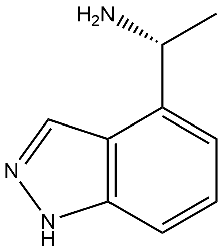 1H-Indazole-4-methanamine, α-methyl-, (αR)- Struktur