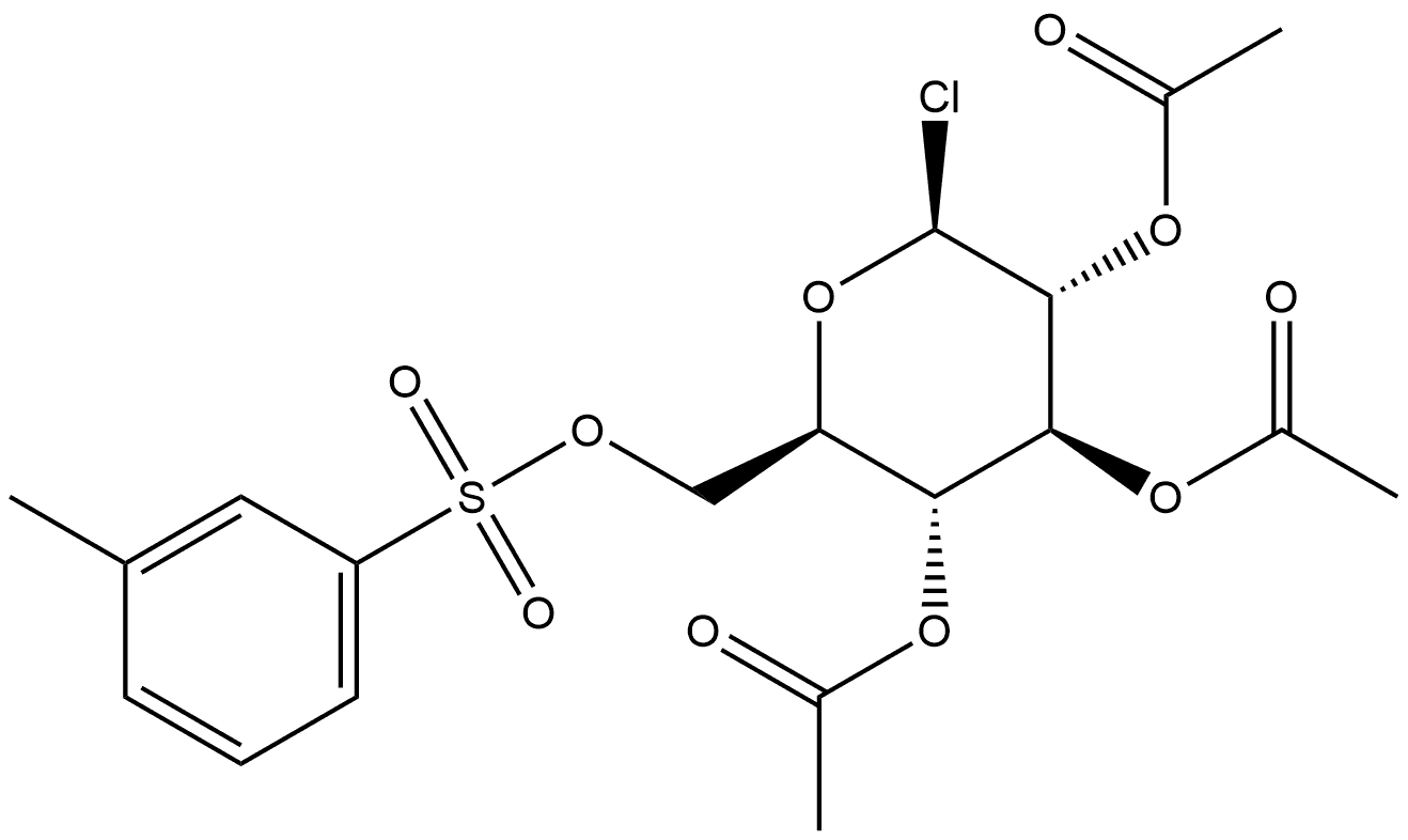 Glucopyranosyl chloride, 2,3,4-triacetate 6-p-toluenesulfonate, β-D- (8CI)