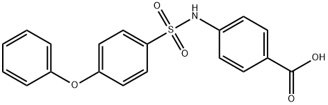 4-([(4-PHENOXYPHENYL)SULFONYL]AMINO)BENZOIC ACID Struktur