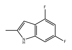 1H-Indole, 4,6-difluoro-2-methyl- Struktur