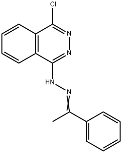 Ethanone, 1-phenyl-, 2-(4-chloro-1-phthalazinyl)hydrazone Struktur