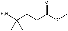 Cyclopropanepropanoic acid, 1-amino-, methyl ester Struktur