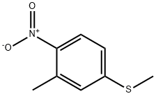 Benzene, 2-methyl-4-(methylthio)-1-nitro- Struktur