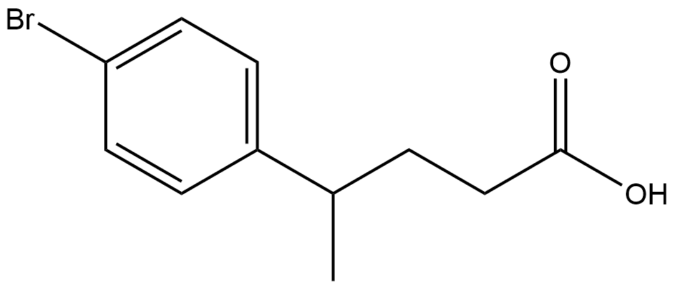 4-(4-bromophenyl)pentanoic acid Struktur