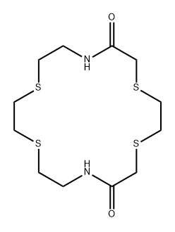 1,4,10,13-Tetrathia-7,16-diazacyclooctadecane-6,17-dione Struktur