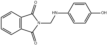 1H-Isoindole-1,3(2H)-dione, 2-[[(4-hydroxyphenyl)amino]methyl]- Struktur