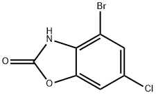 2(3H)-Benzoxazolone, 4-bromo-6-chloro- Struktur