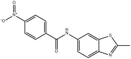 Benzamide, N-(2-methyl-6-benzothiazolyl)-4-nitro- Struktur