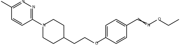 Benzaldehyde, 4-[2-[1-(6-methyl-3-pyridazinyl)-4-piperidinyl]ethoxy]-, O-ethyloxime Struktur