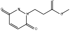 1(2H)-Pyridazinepropanoic acid, 3,6-dihydro-3,6-dioxo-, methyl ester Struktur