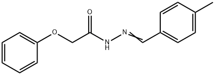 N'-(4-Methylbenzylidene)-2-phenoxyacetohydrazide Struktur