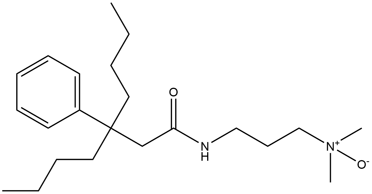 Benzenepropanamide, β,β-dibutyl-N-[3-(dimethyloxidoamino)propyl]- Struktur