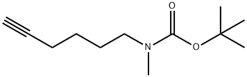 Carbamic acid, N-5-hexyn-1-yl-N-methyl-, 1,1-dimethylethyl ester Struktur