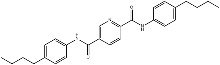 2-N,5-N-bis(4-butylphenyl)pyridine-2,5-dicarboxamide Struktur