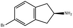 1H-Inden-2-amine, 5-bromo-2,3-dihydro-, (2R)- Struktur