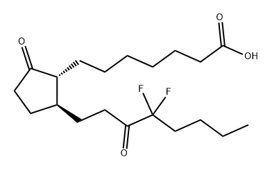 Prostan-1-oic acid, 16,16-difluoro-9,15-dioxo- Struktur