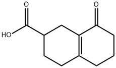 8-Oxo-2,3,4,5,6,7-hexahydro-1H-naphthalene-2-carboxylic acid Struktur