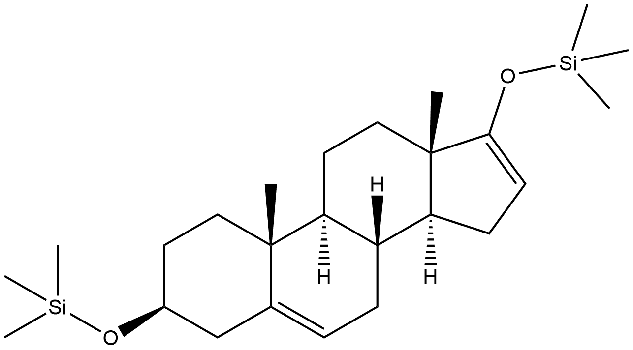 Androsta-5,16-diene, 3,17-bis[(trimethylsilyl)oxy]-, (3β)- Struktur