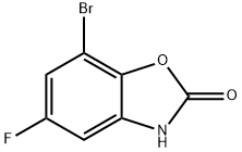 7-Bromo-5-fluoro-3H-benzooxazol-2-one Struktur