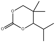 1,3-Dioxan-2-one, 5,5-dimethyl-4-(1-methylethyl)- Struktur