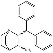 1-Azabicyclo[2.2.2]octan-3-amine, 2-(diphenylmethyl)-, cis- (9CI) Struktur