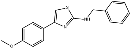 2-Thiazolamine, 4-(4-methoxyphenyl)-N-(phenylmethyl)- Struktur