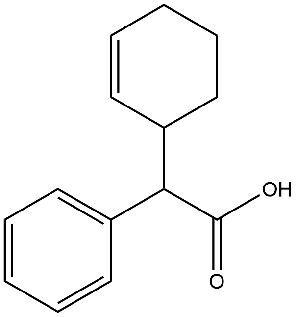 2-Cyclohexen-1-yl(phenyl)acetic acid Struktur