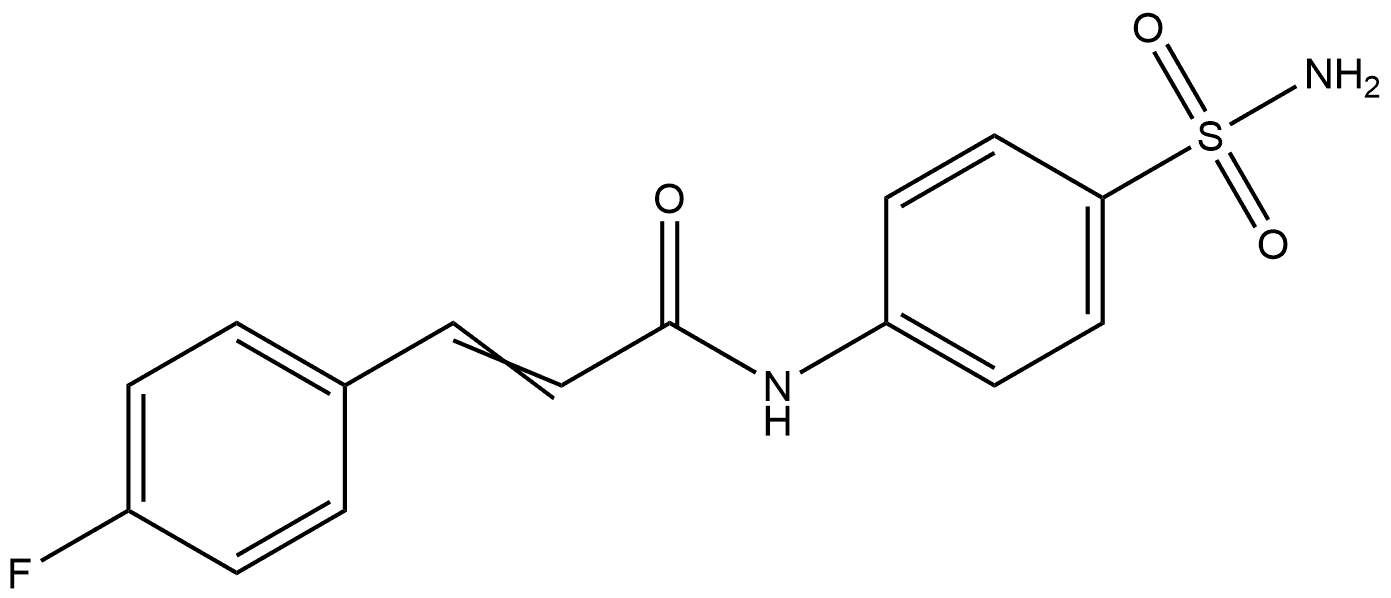 3-(4-Fluoro-phenyl)-N-(4-sulfamoyl-phenyl)-acrylamide Struktur