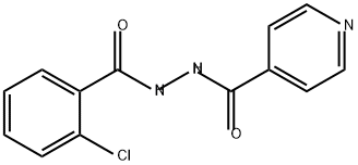 4-Pyridinecarboxylic acid, 2-(2-chlorobenzoyl)hydrazide Struktur