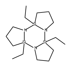 Tris[1,2]azasilolo[1,2-a:1',2'-c:1'',2''-e][1,3,5,2,4,6]triazatrisiline, 5,10,15-triethyldodecahydro-