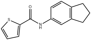 2-Thiophenecarboxamide, N-(2,3-dihydro-1H-inden-5-yl)- Struktur