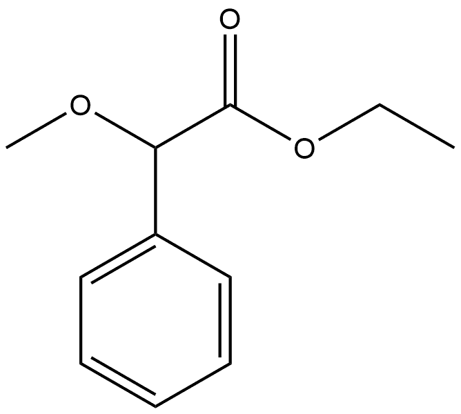 Benzeneacetic acid, α-methoxy-, ethyl ester Struktur