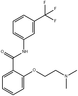 Benzamide, 2-[2-(dimethylamino)ethoxy]-N-[3-(trifluoromethyl)phenyl]- Struktur