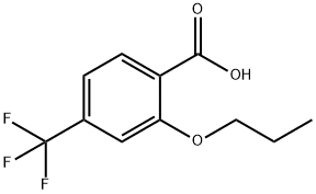 2-Propoxy-4-(trifluoromethyl)benzoic acid Struktur