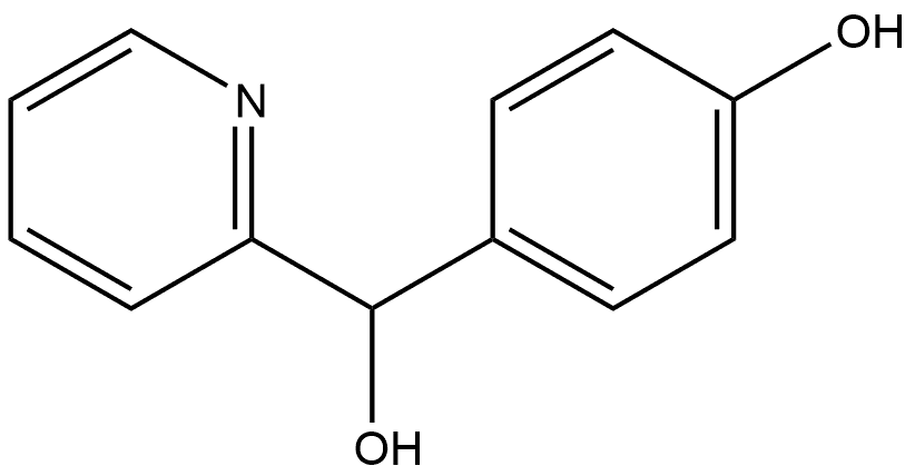 4-(Hydroxy(pyridin-2-yl)methyl)phenol Struktur